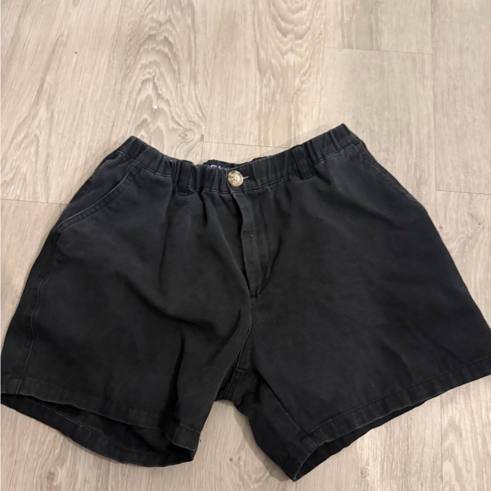 Men's Black Flat Front Shorts